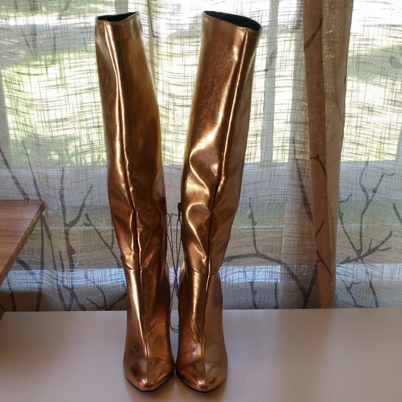 steve madden metallic boots
